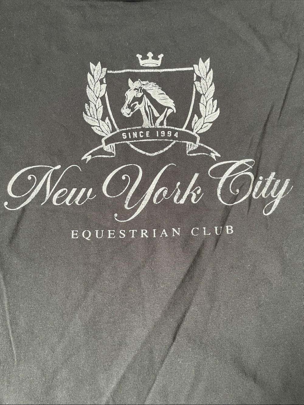 NWT New York City Equestrian Club Black Women's Top.  Size Small. - Picture 4 of 4